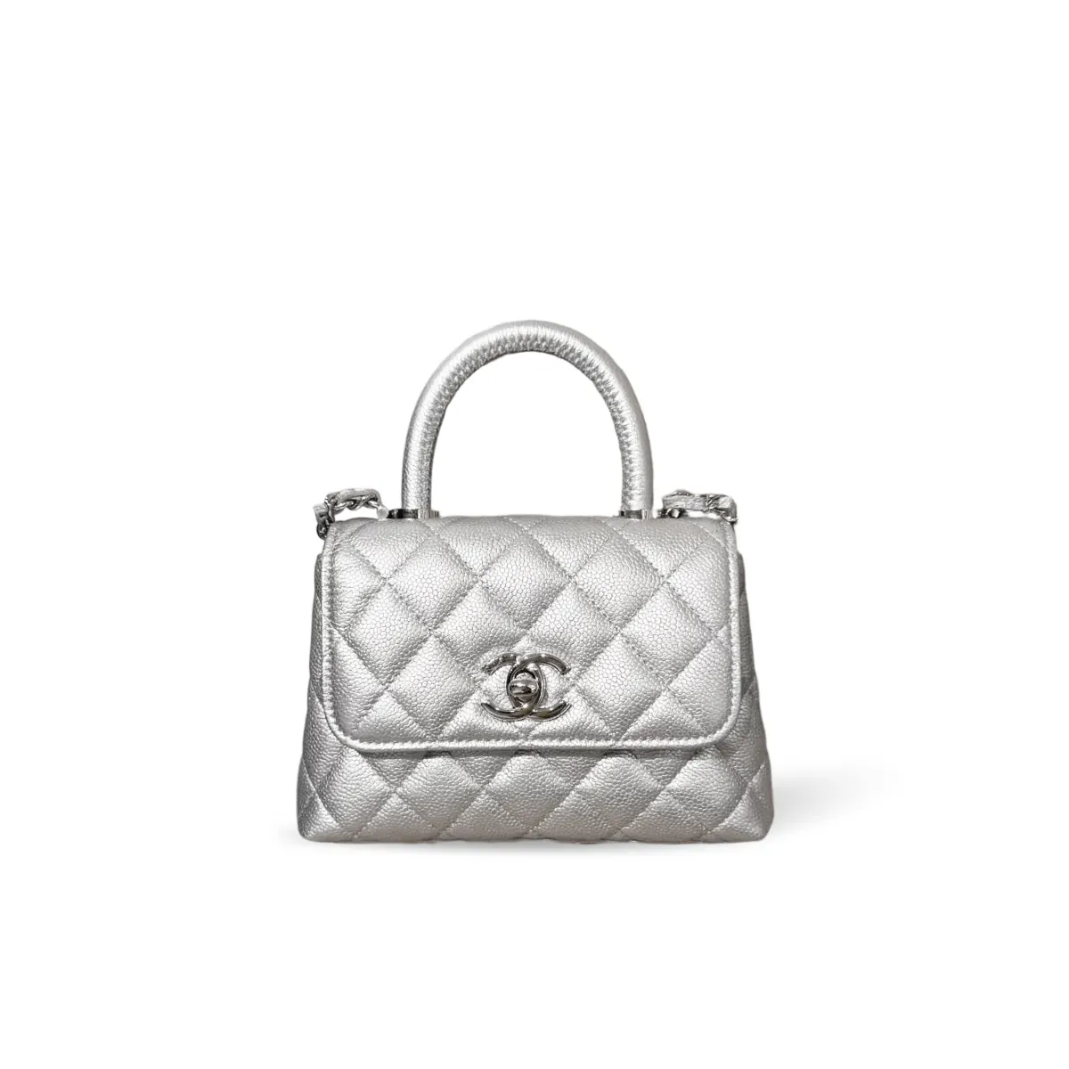 Chanel Caviar Quilted Extra Mini Coco Handle Flap AS2215