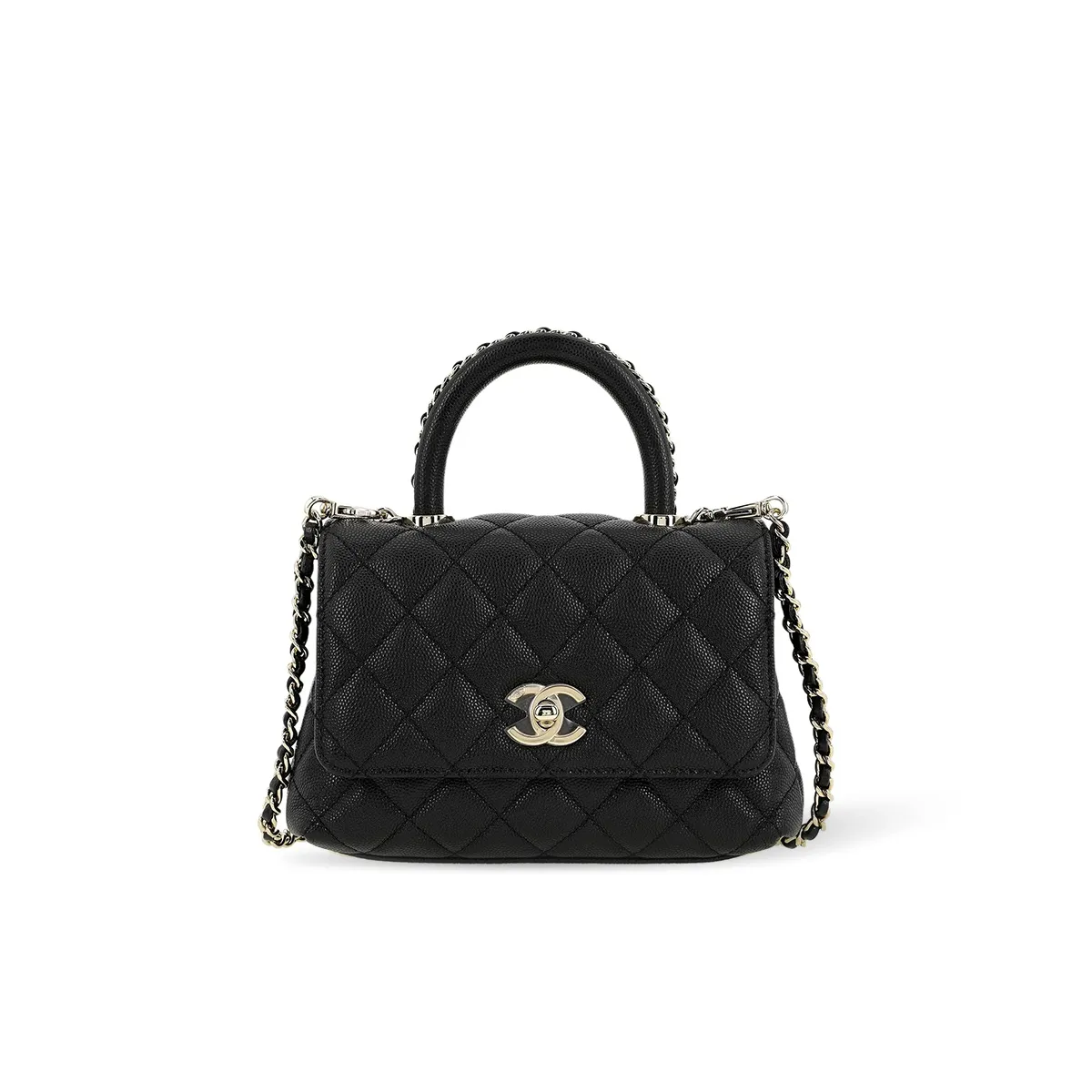Chanel Caviar Quilted Extra Mini Coco Handle Flap AS2215