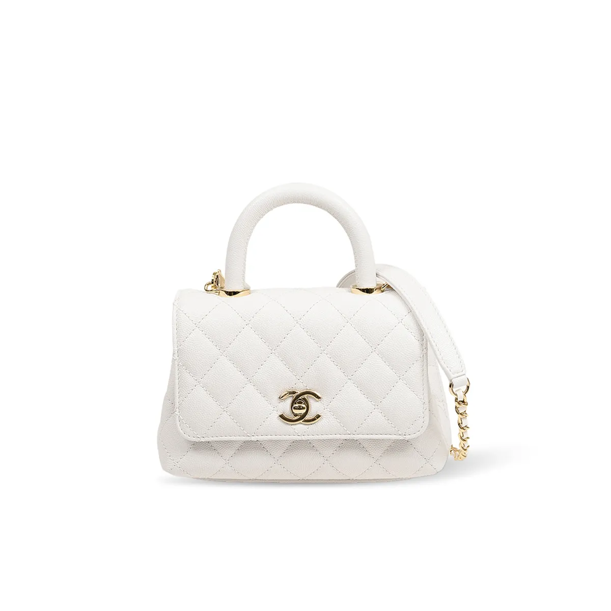 Chanel Caviar Quilted Extra Mini Coco Handle Flap AS2215
