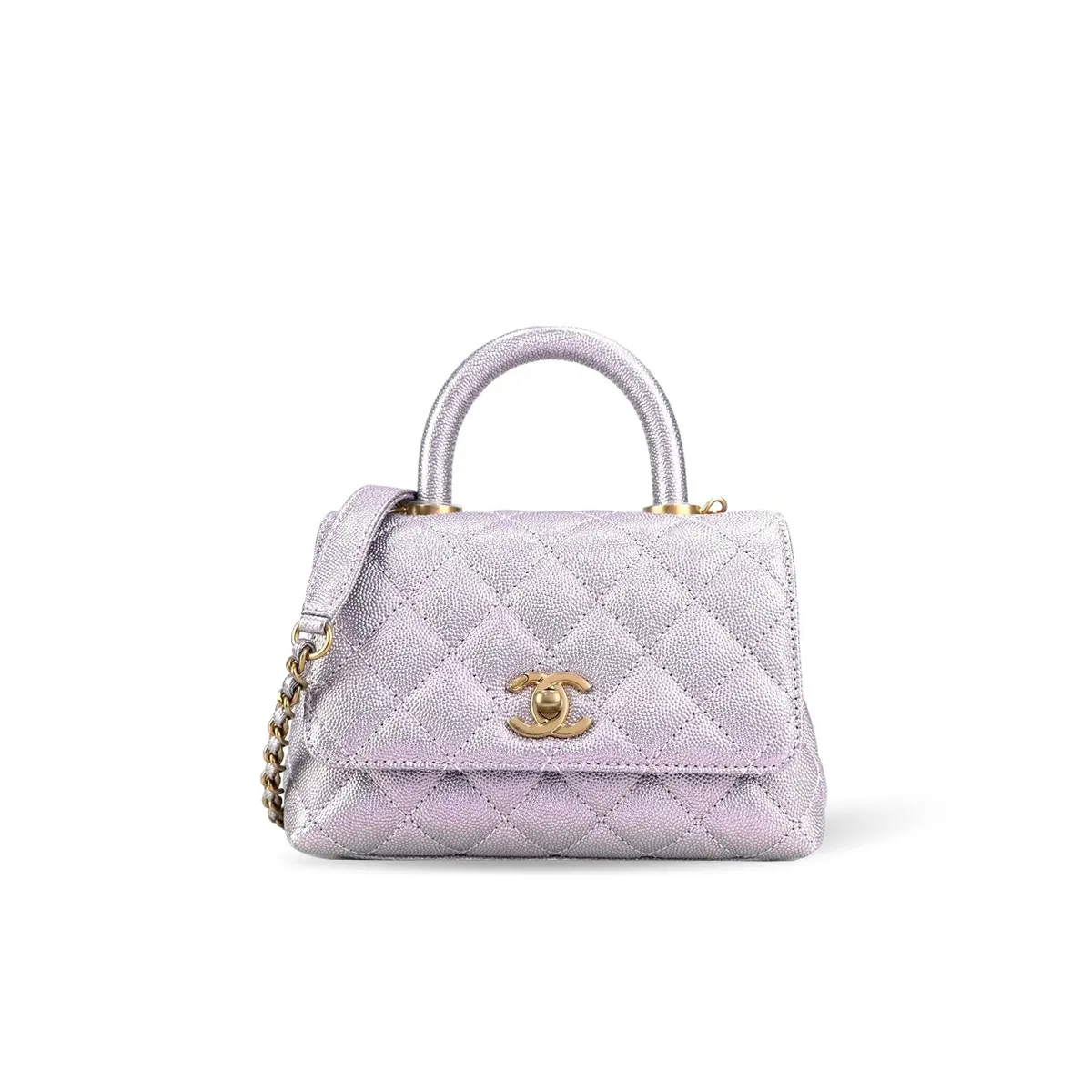 Chanel Caviar Quilted Extra Mini Coco Handle Flap AS2215