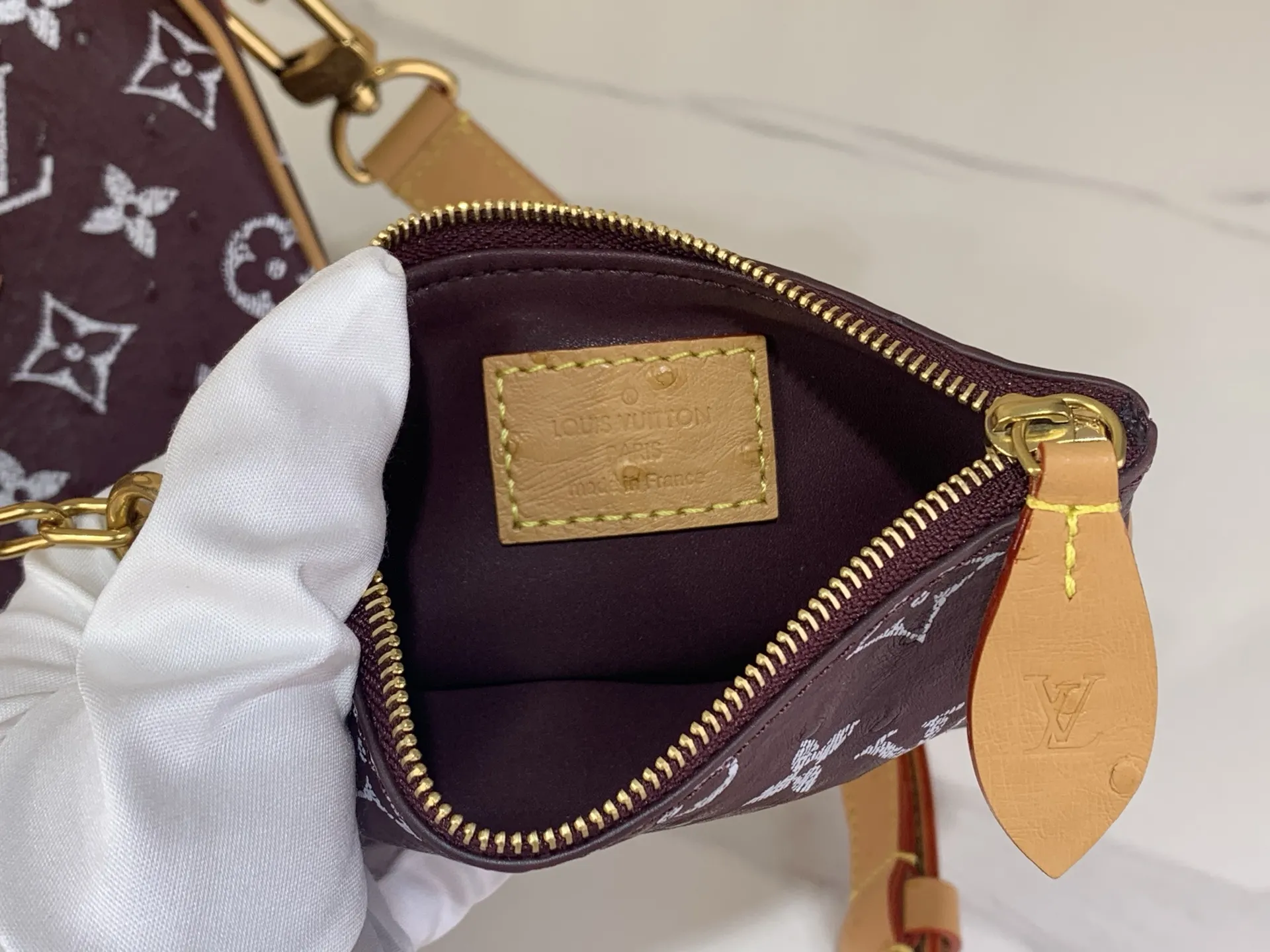 Louis Vuitton Speedy P9 Bandouli??re 25 Monogram Ostrich-Embossed Cowhide M24437 - Image 7