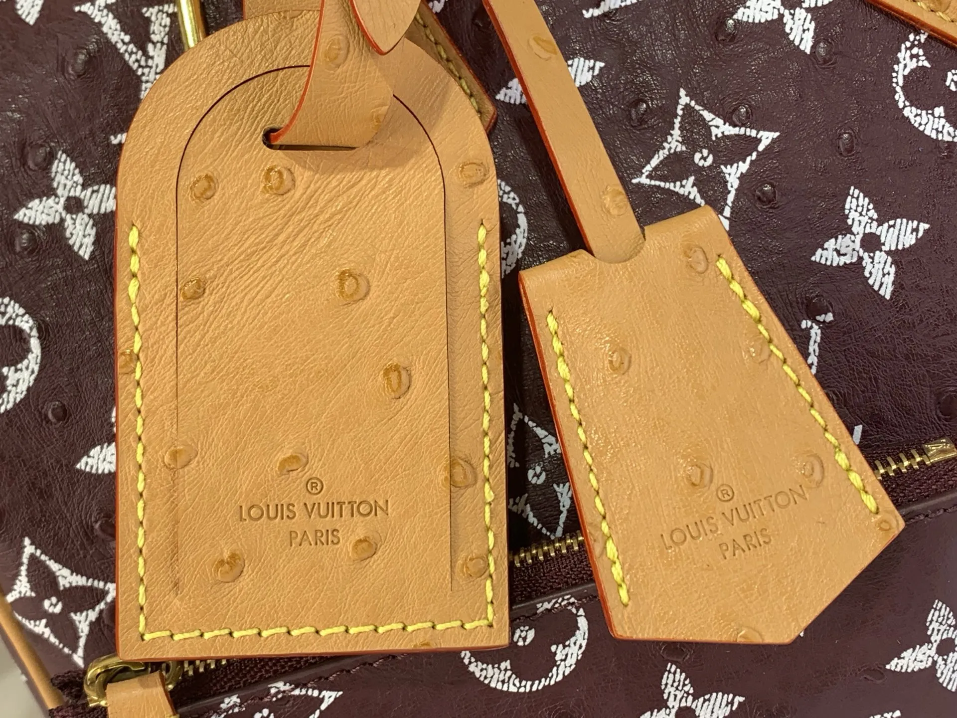 Louis Vuitton Speedy P9 Bandouli??re 25 Monogram Ostrich-Embossed Cowhide M24437 - Image 8