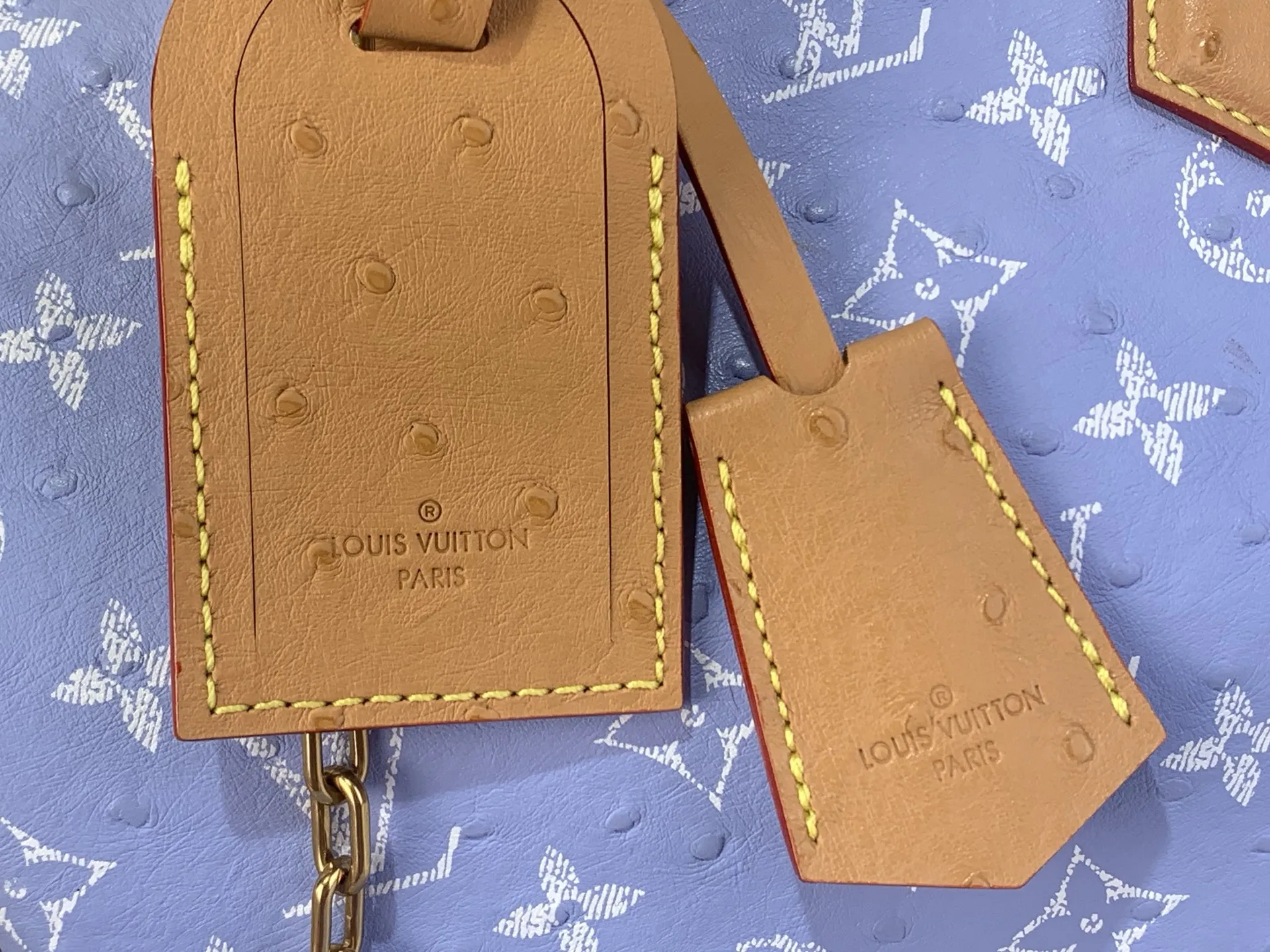Louis Vuitton Speedy P9 Bandouli??re 25 Monogram Ostrich-Embossed Cowhide M24437 - Image 8