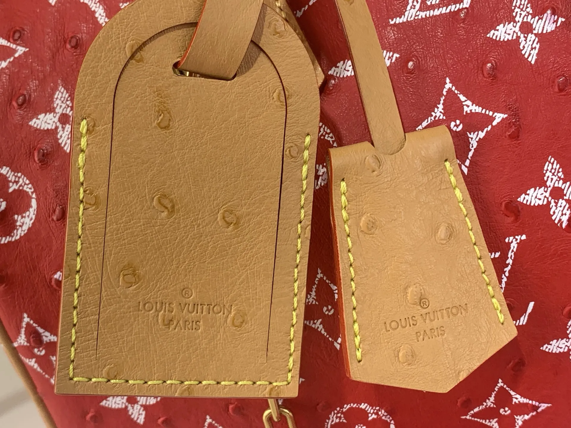Louis Vuitton Speedy P9 Bandouli??re 30 Monogram Ostrich-Embossed Cowhide M14021 - 图片 7