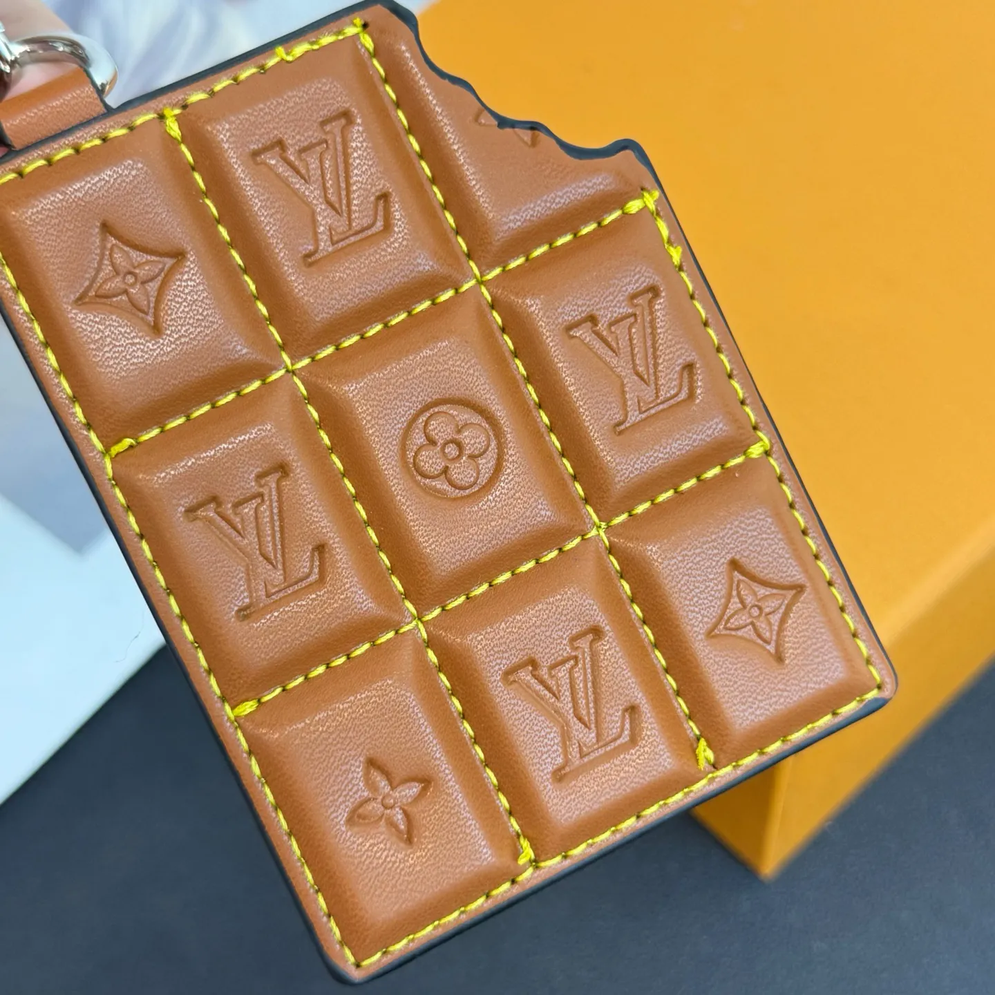 Louis Vuitton Chocolate Bar Figurine Key Holder and Bag Charm M01478 - Image 9