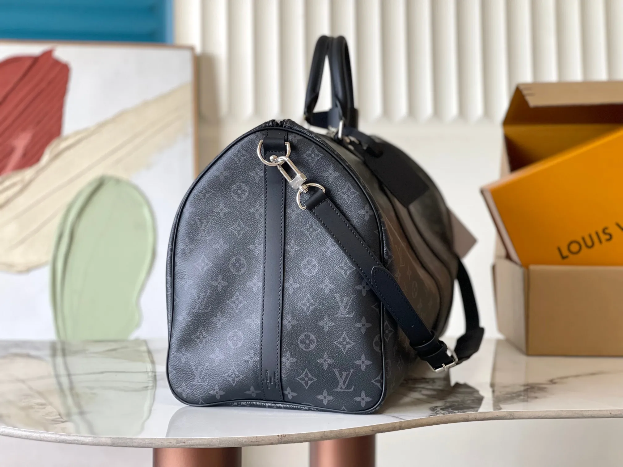 Louis Vuitton Keepall Bandoulière 55 M40605 - Image 4