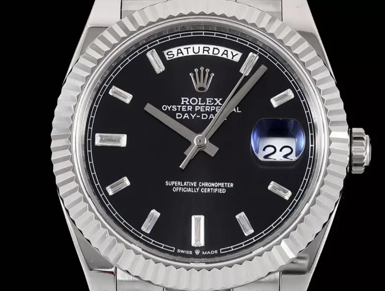 Alternative view of DayDate 228239 40mm Pres SS/SS Black/Dia GSF A3255 (Tungsten Heavy Version)