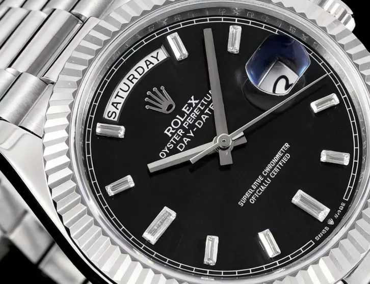 DayDate 228239 40mm Pres SS/SS Black/Dia GSF A3255 (Tungsten Heavy Version) - 图片 3