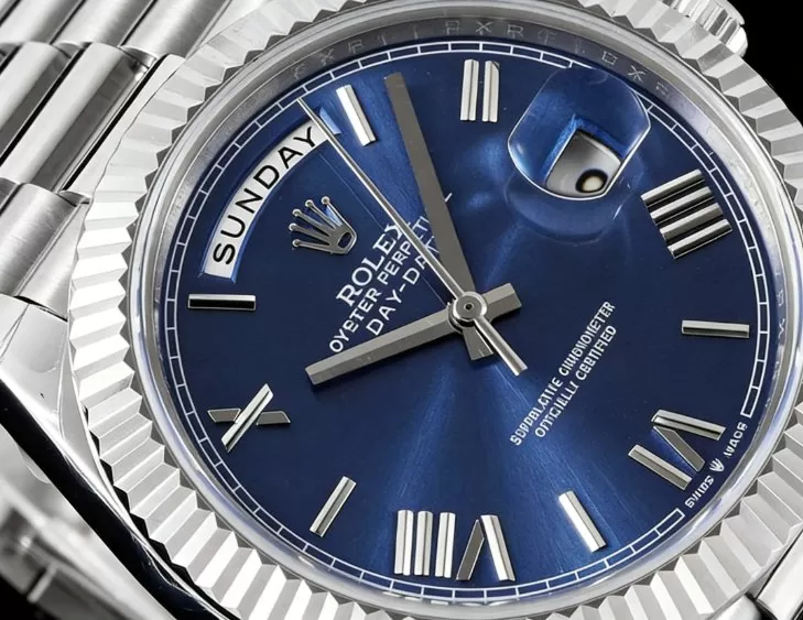 DayDate 228239 40mm Pres SS/SS Blue Dial GSF A3255 (Tungsten Heavy Version) - 图片 3