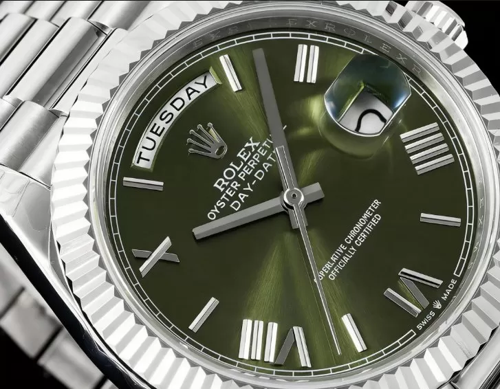 DayDate 228239 40mm Pres SS/SS Green/Rmn GSF A3255 (Tungsten Heavy Version) - 图片 3