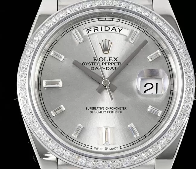 Alternative view of DayDate 228349 40mm Pres SS/SS Silver/Dia GSF A3255 (Tungsten Heavy Version)