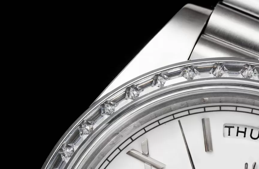 DayDate 228396 40mm Pres SS/SS White Dial GSF A3255 (Tungsten Heavy Version) - Image 5