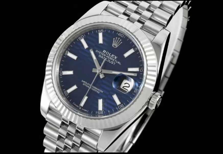 Datejust 126334 41mm Jub SS/SS Blue Textured/Stk VF DD3235