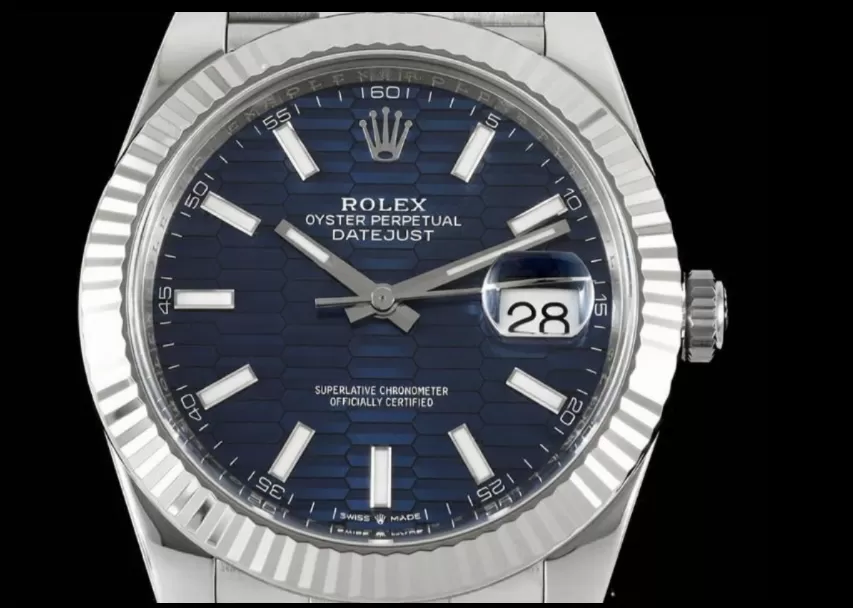 Alternative view of Datejust 126334 41mm Jub SS/SS Blue Textured/Stk VF DD3235