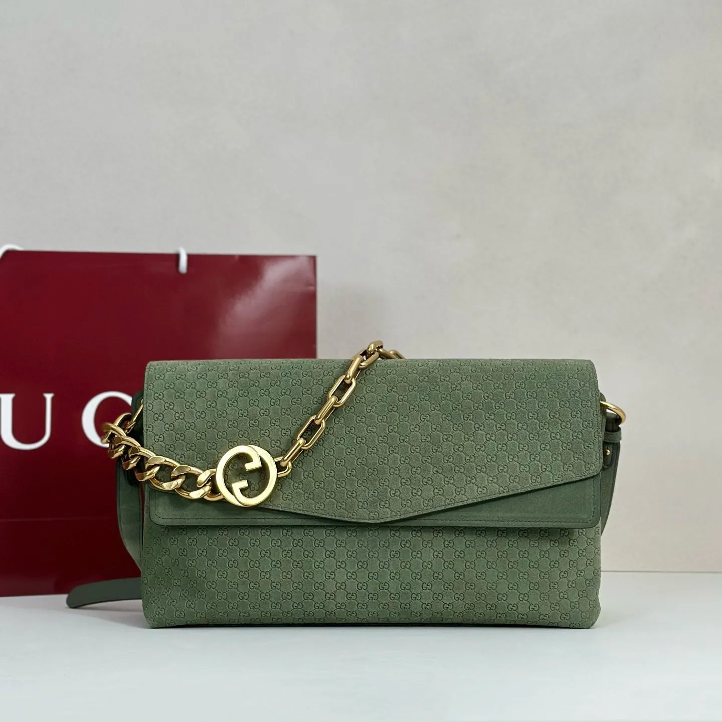 Gucci Large Shoulder Bag With Chain 857362 - 图片 3