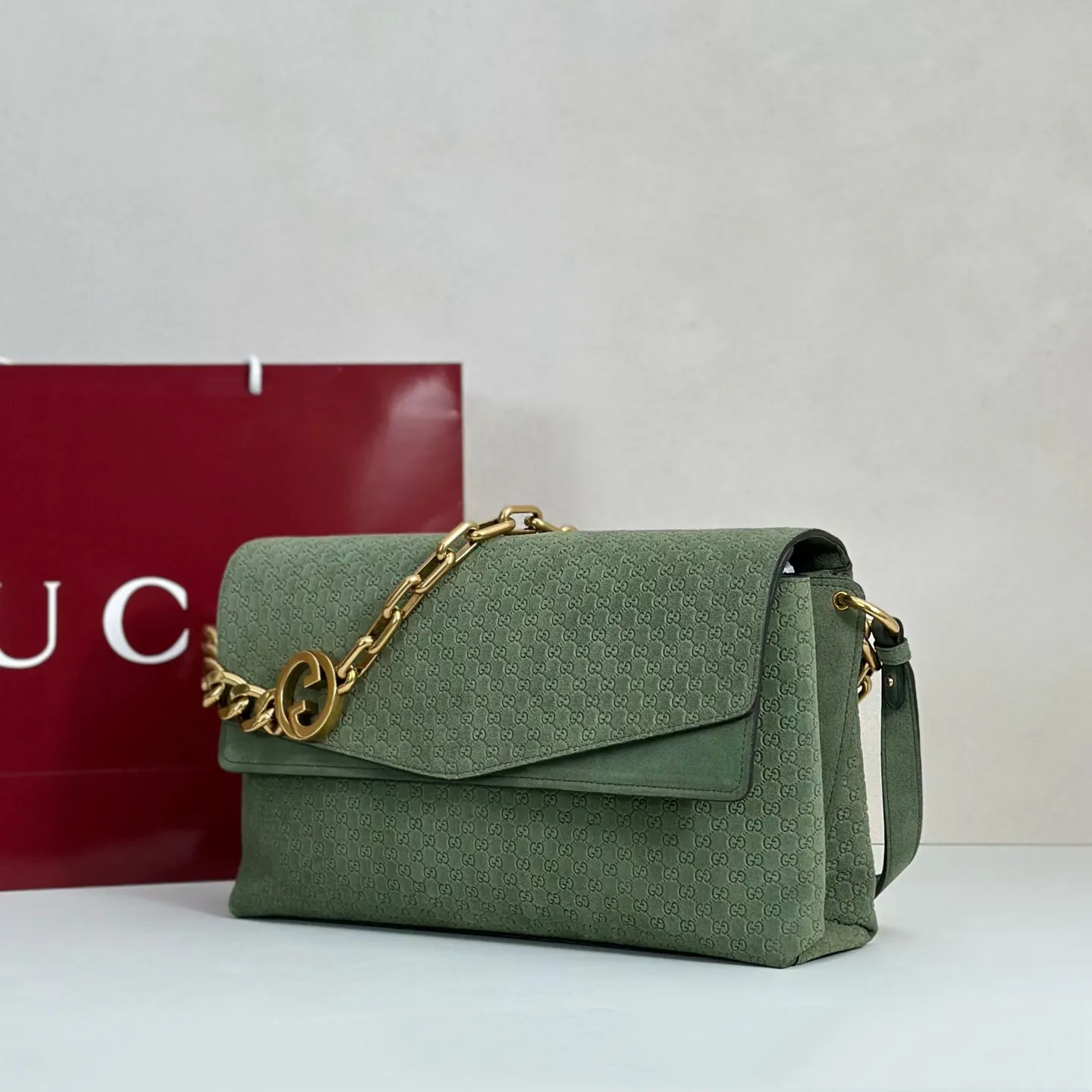 Gucci Large Shoulder Bag With Chain 857362 - 图片 4