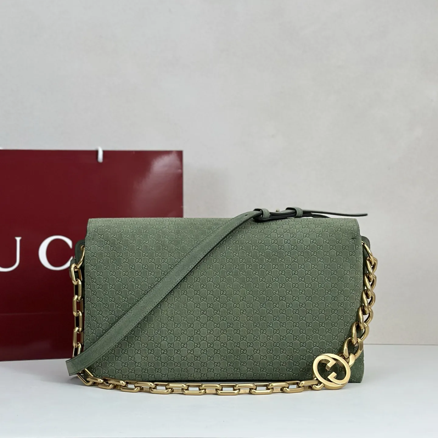 Gucci Large Shoulder Bag With Chain 857362 - 图片 5