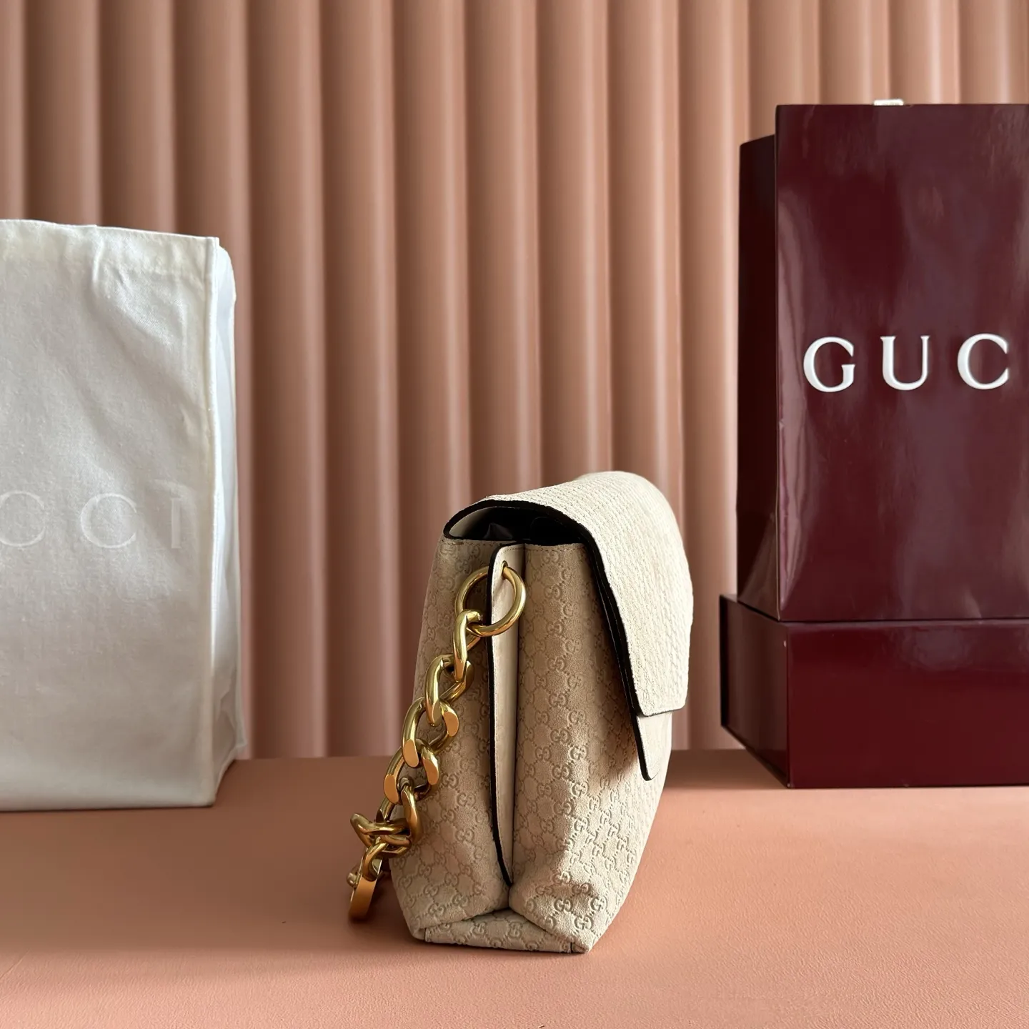 Gucci Large Shoulder Bag With Chain 857362 - 图片 3