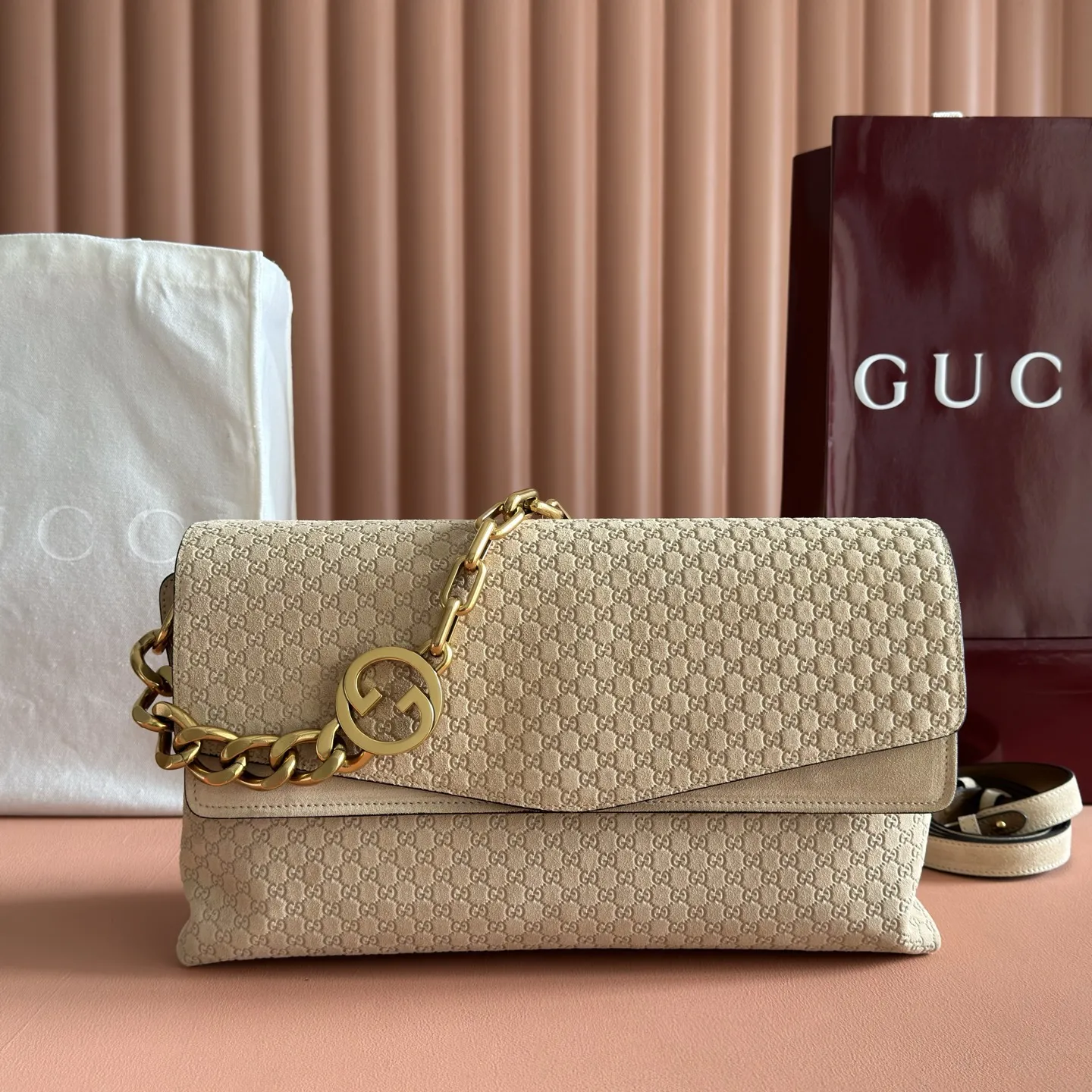 Gucci Large Shoulder Bag With Chain 857362 - 图片 10