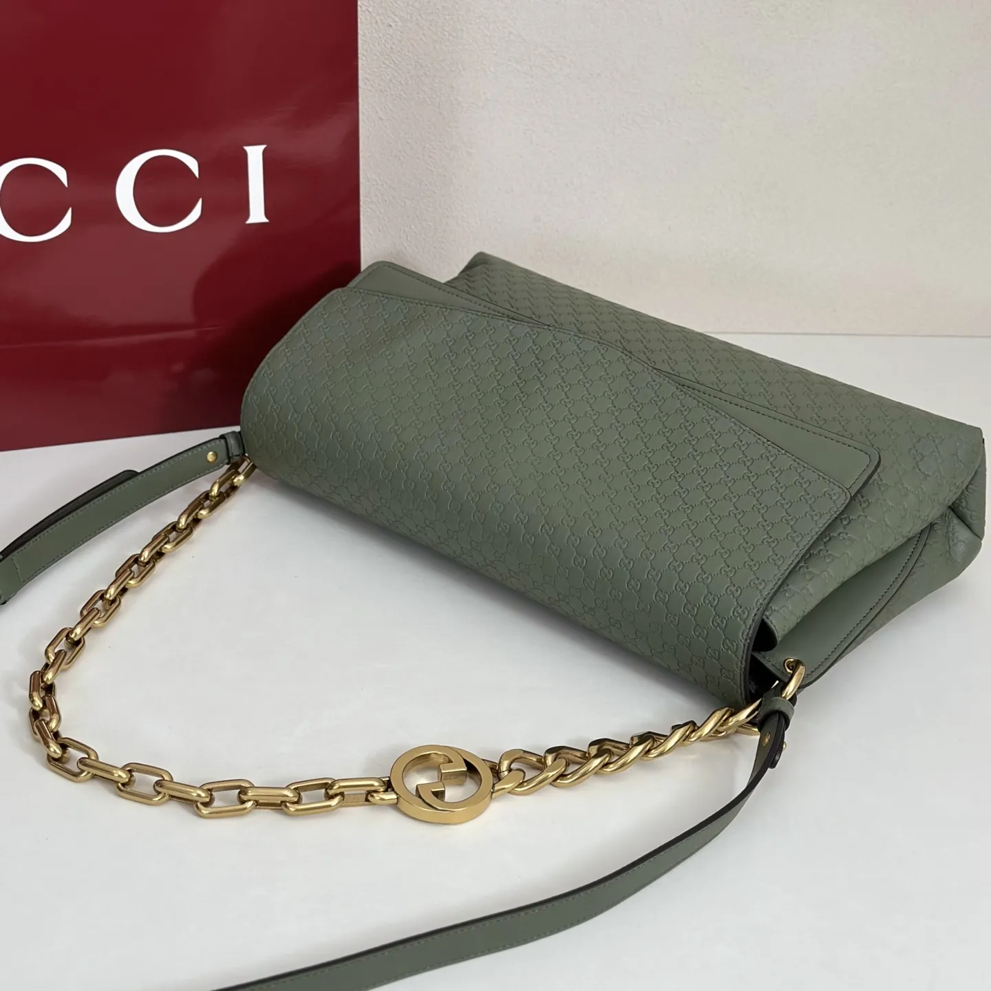 Gucci Large Shoulder Bag With Chain 857362 - 图片 4