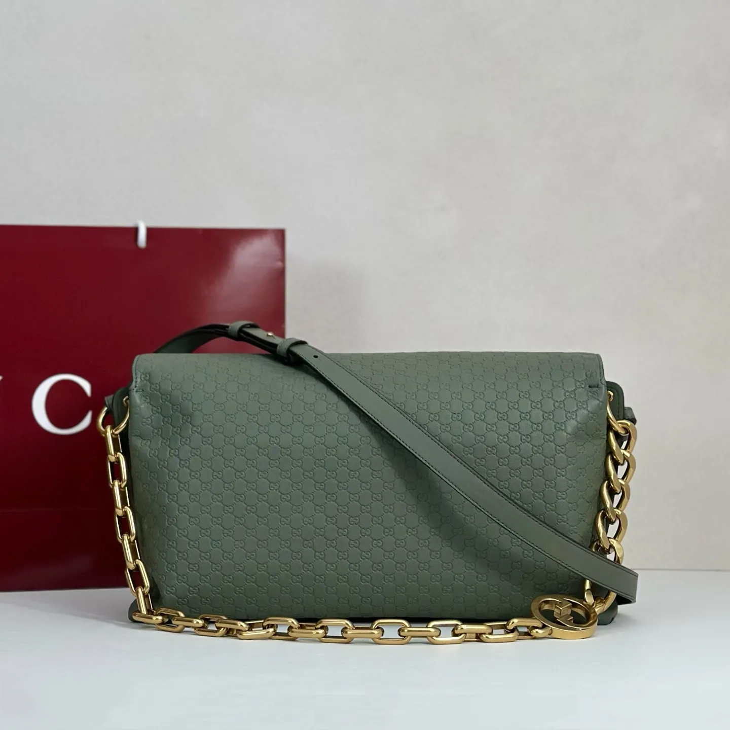 Gucci Large Shoulder Bag With Chain 857362 - 图片 10