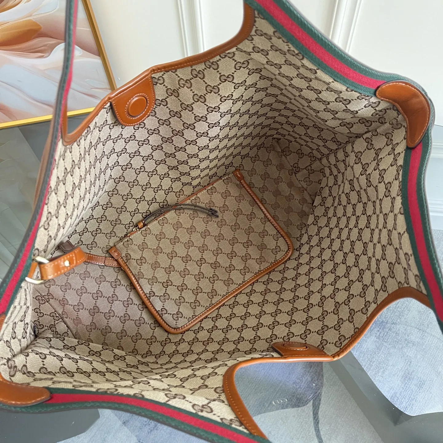 Alternative view of Gucci Giglio Large Tote Bag 853971