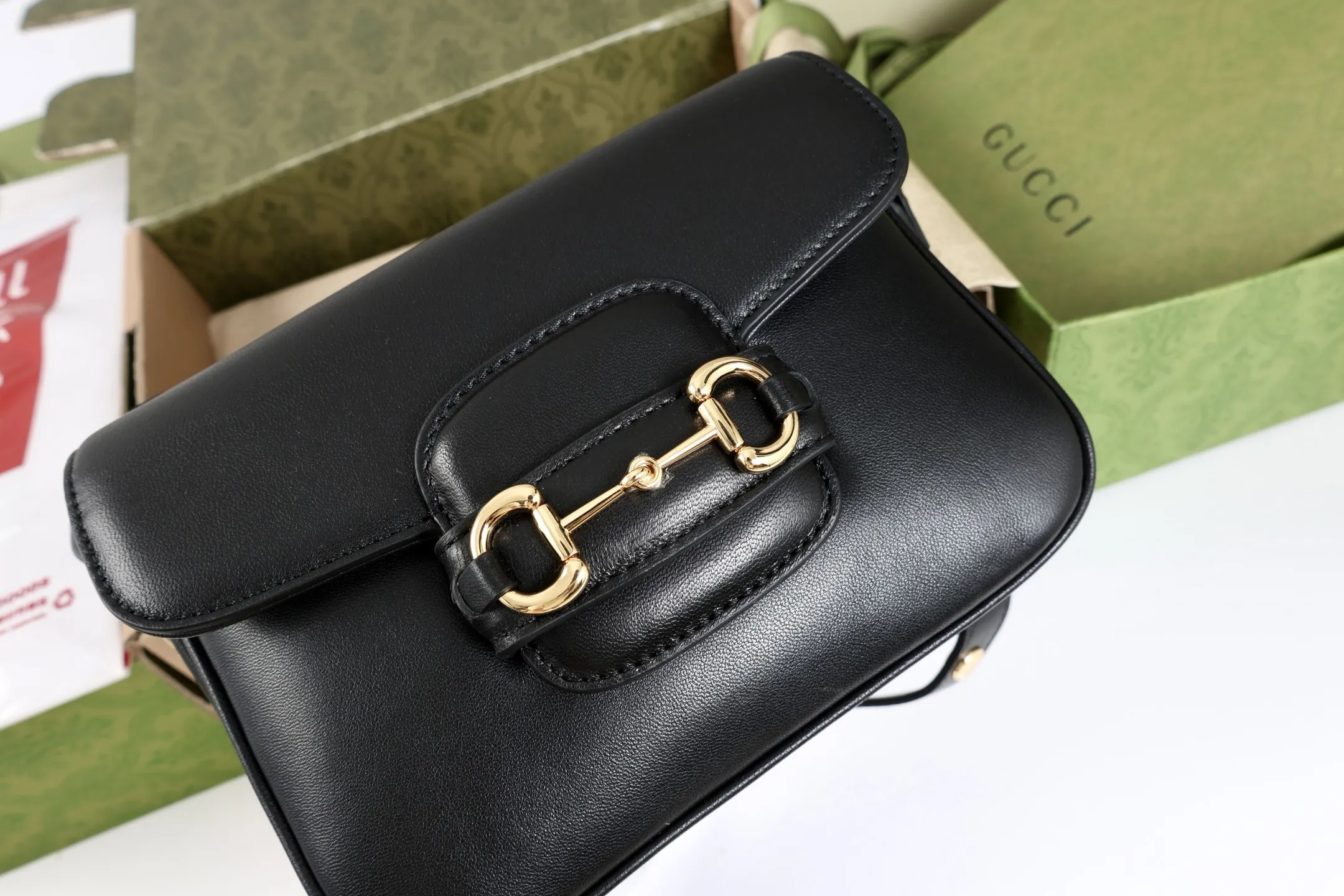 Gucci Horsebit 1955 Aura Medium Shoulder Bag 836890 - 图片 5