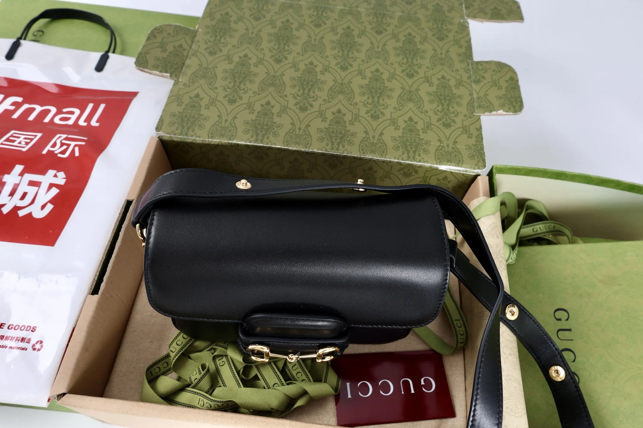 Gucci Horsebit 1955 Aura Medium Shoulder Bag 836890 - 图片 8