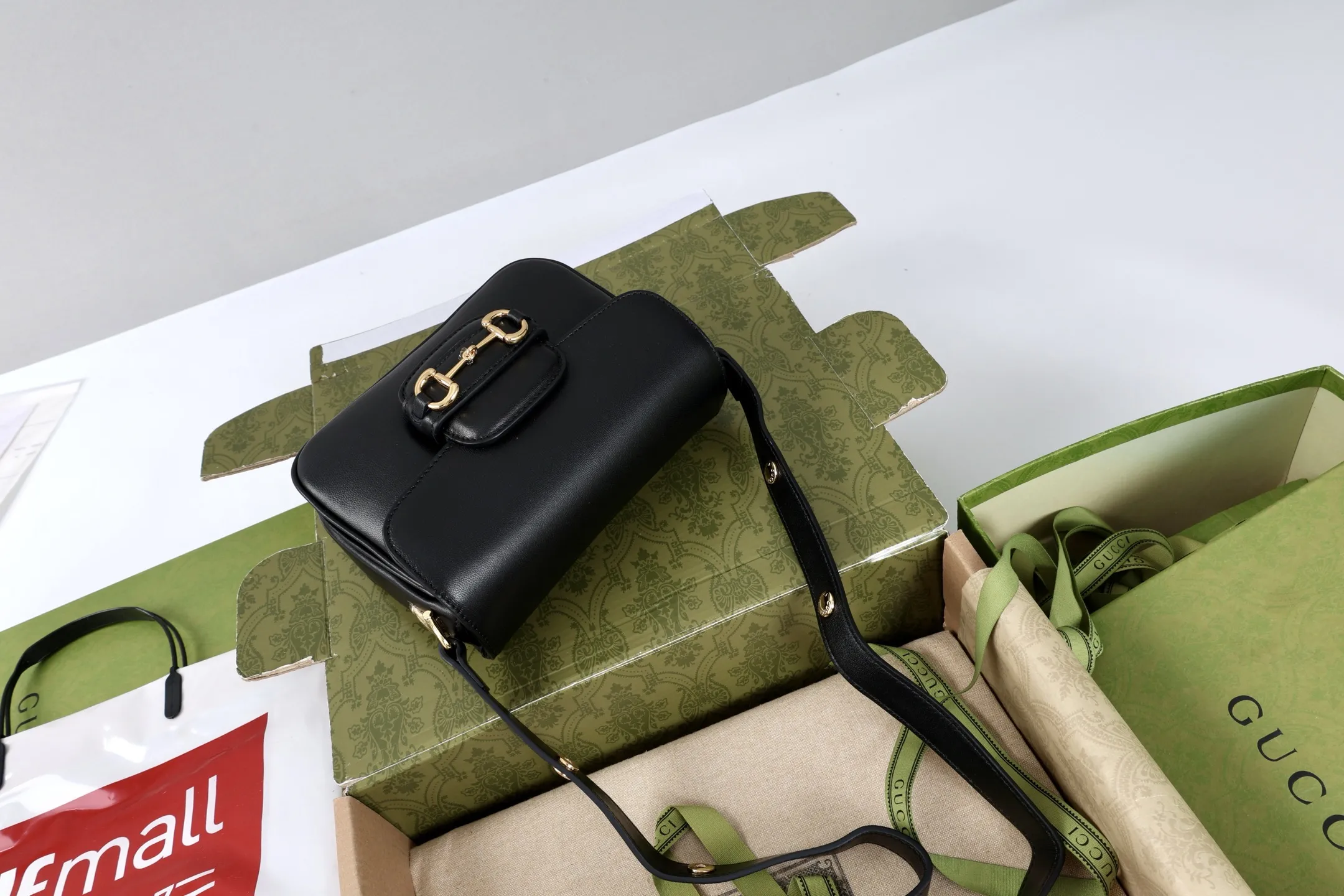 Gucci Horsebit 1955 Aura Medium Shoulder Bag 836890 - 图片 11