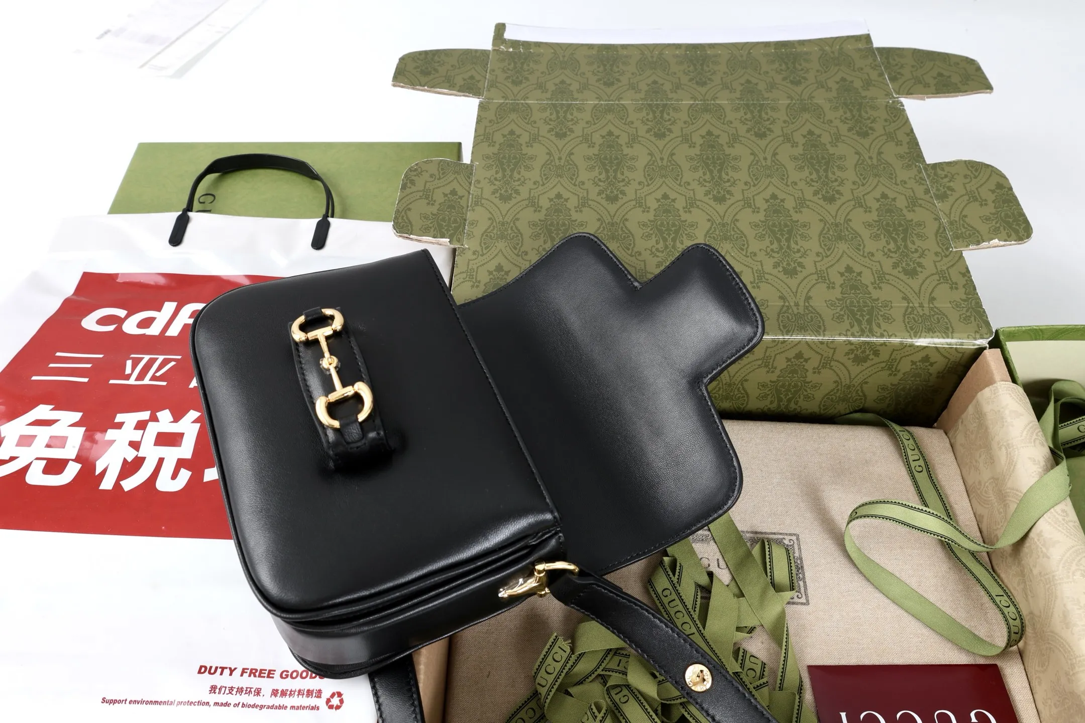 Gucci Horsebit 1955 Aura Medium Shoulder Bag 836890 - 图片 13