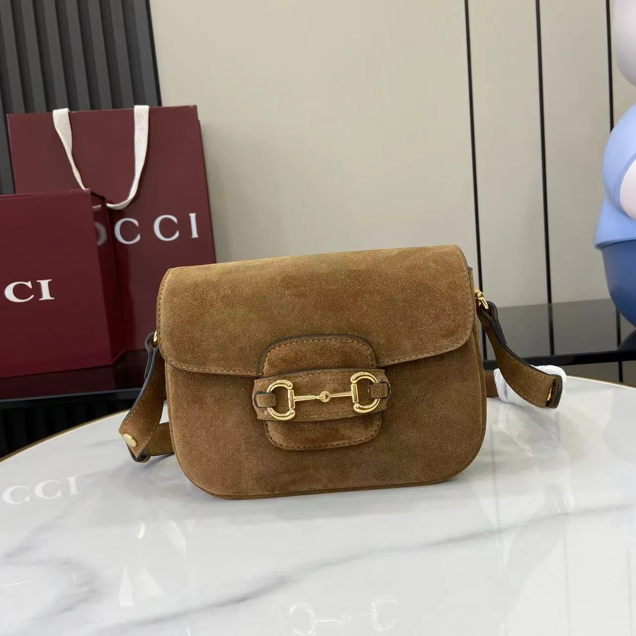 Alternative view of Gucci Horsebit 1955 Aura Mini Shoulder Bag ?847064