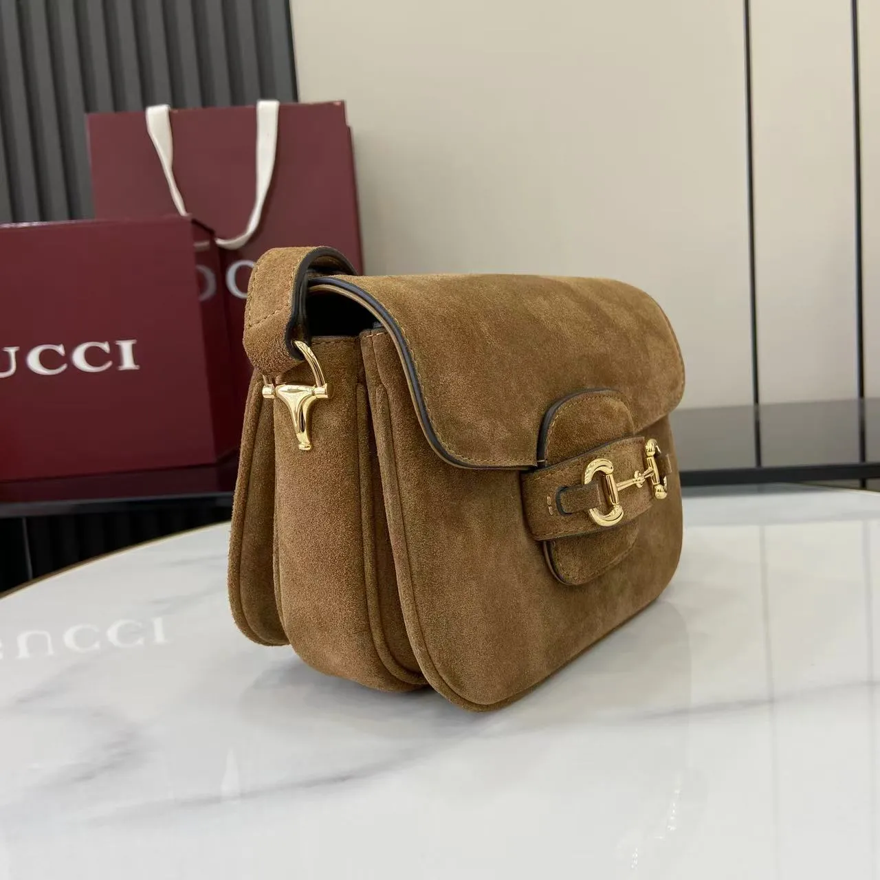 Gucci Horsebit 1955 Aura Mini Shoulder Bag ?847064 - 图片 3
