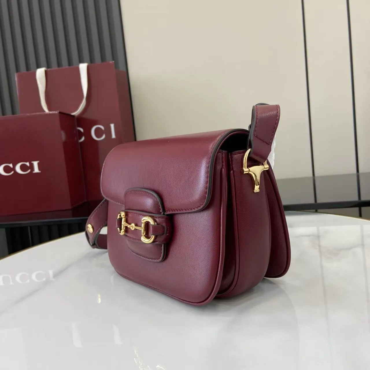Gucci Horsebit 1955 Aura Mini Shoulder Bag ?847064? - 图片 7