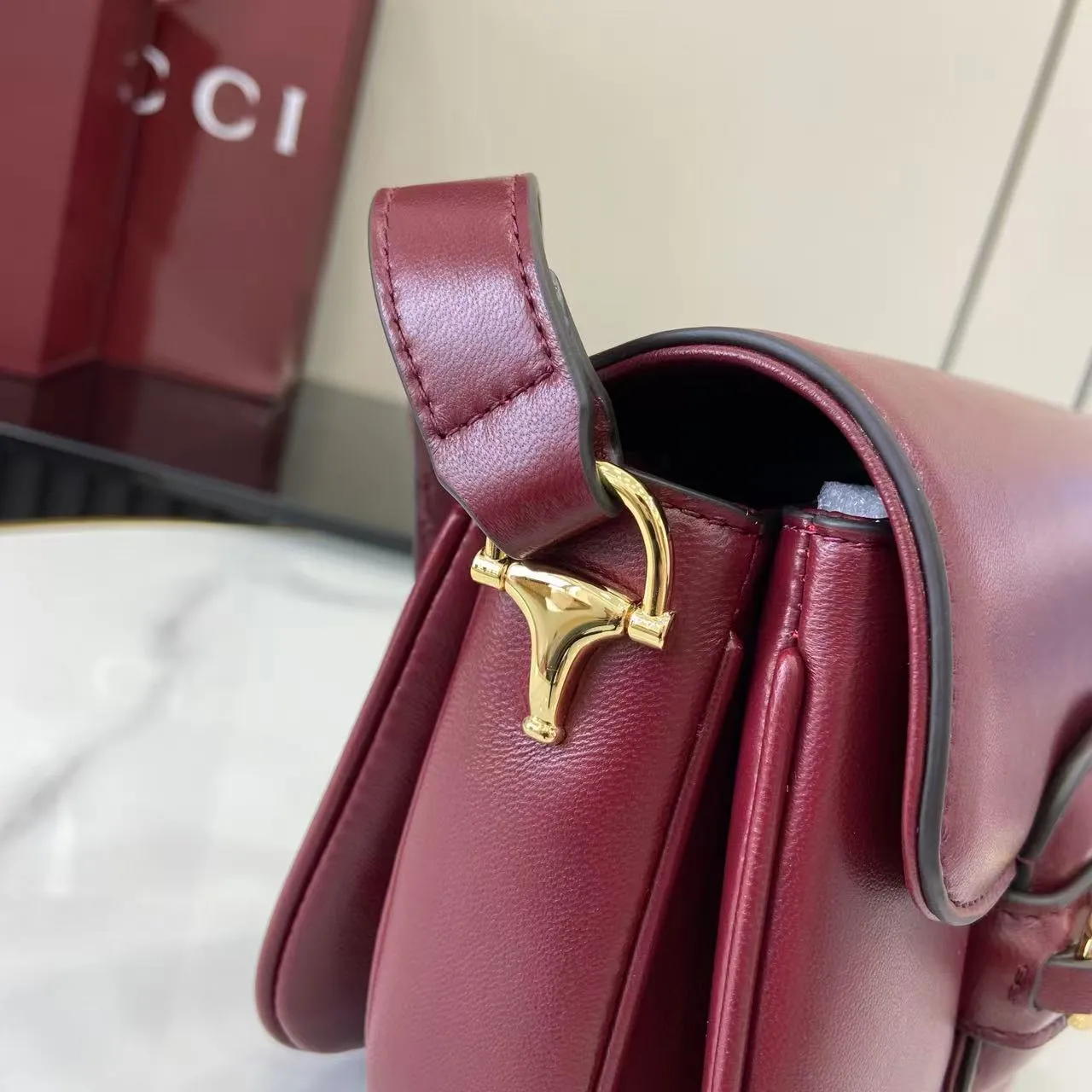 Gucci Horsebit 1955 Aura Mini Shoulder Bag ?847064? - 图片 12