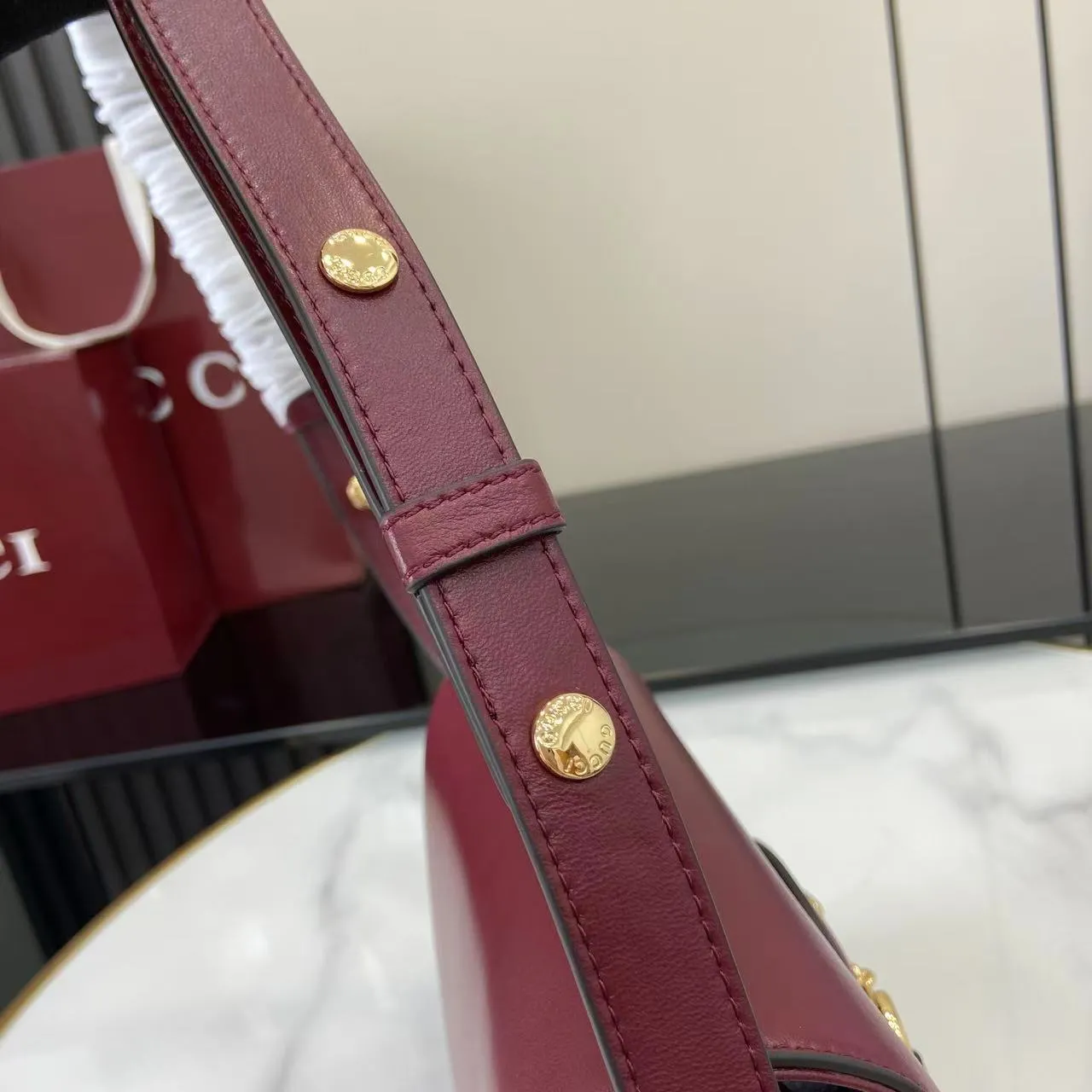 Gucci Horsebit 1955 Aura Mini Shoulder Bag ?847064? - 图片 11