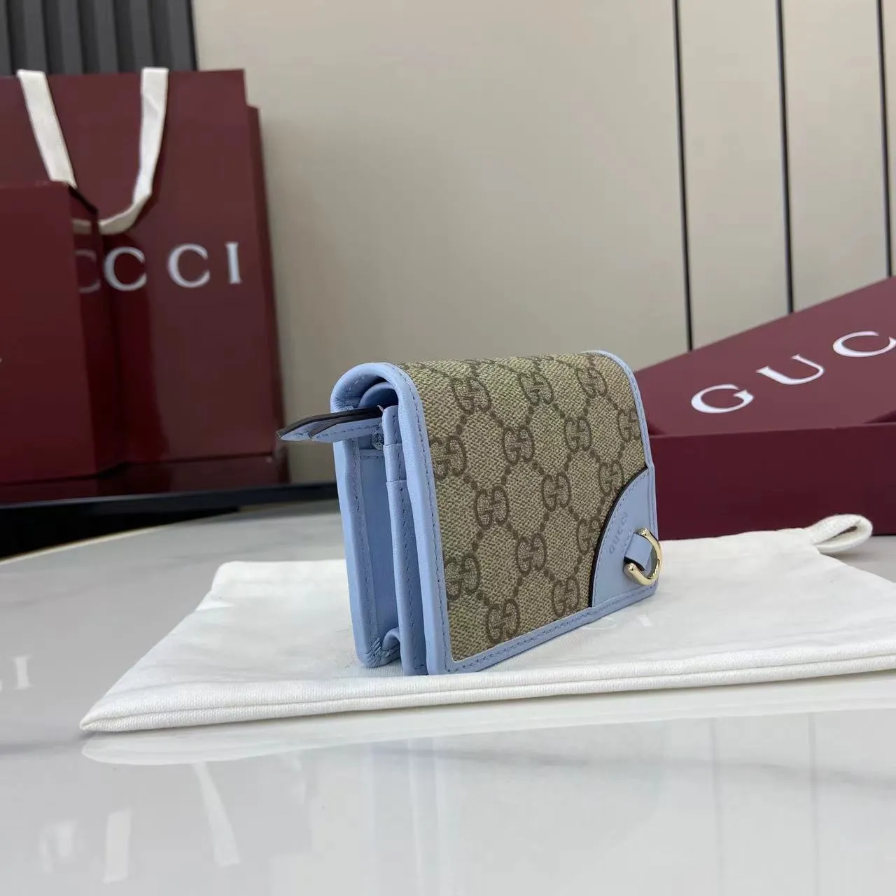 Gucci GG Emblem small wallet 820692 - Image 3