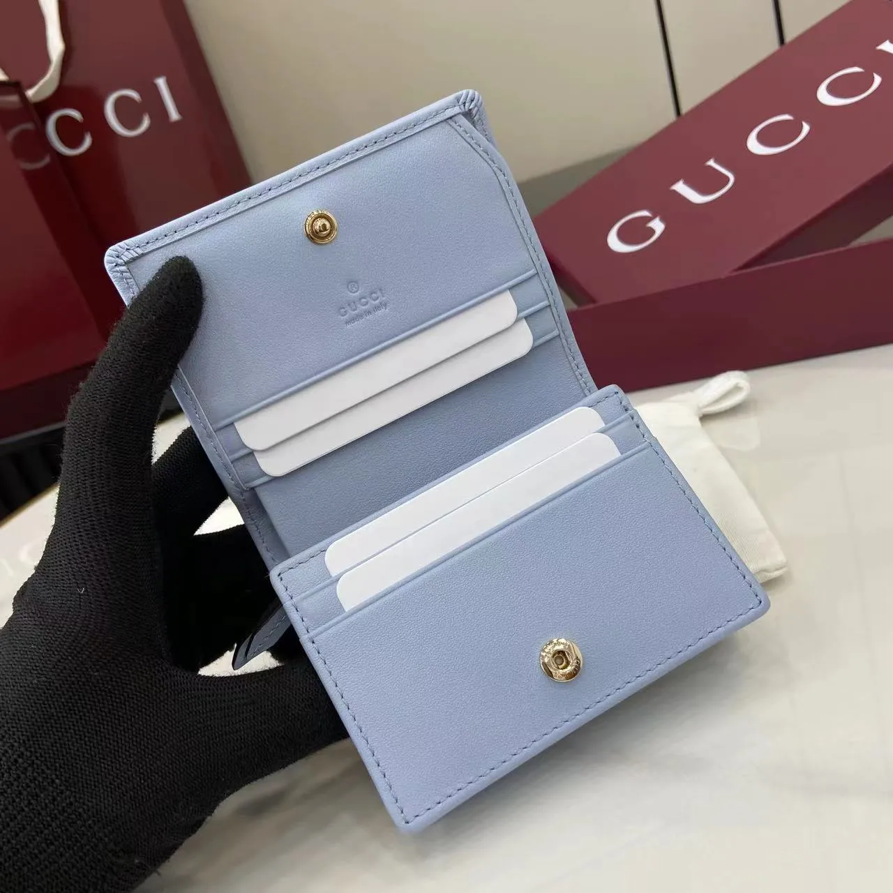 Gucci GG Emblem small wallet 820692 - Image 8