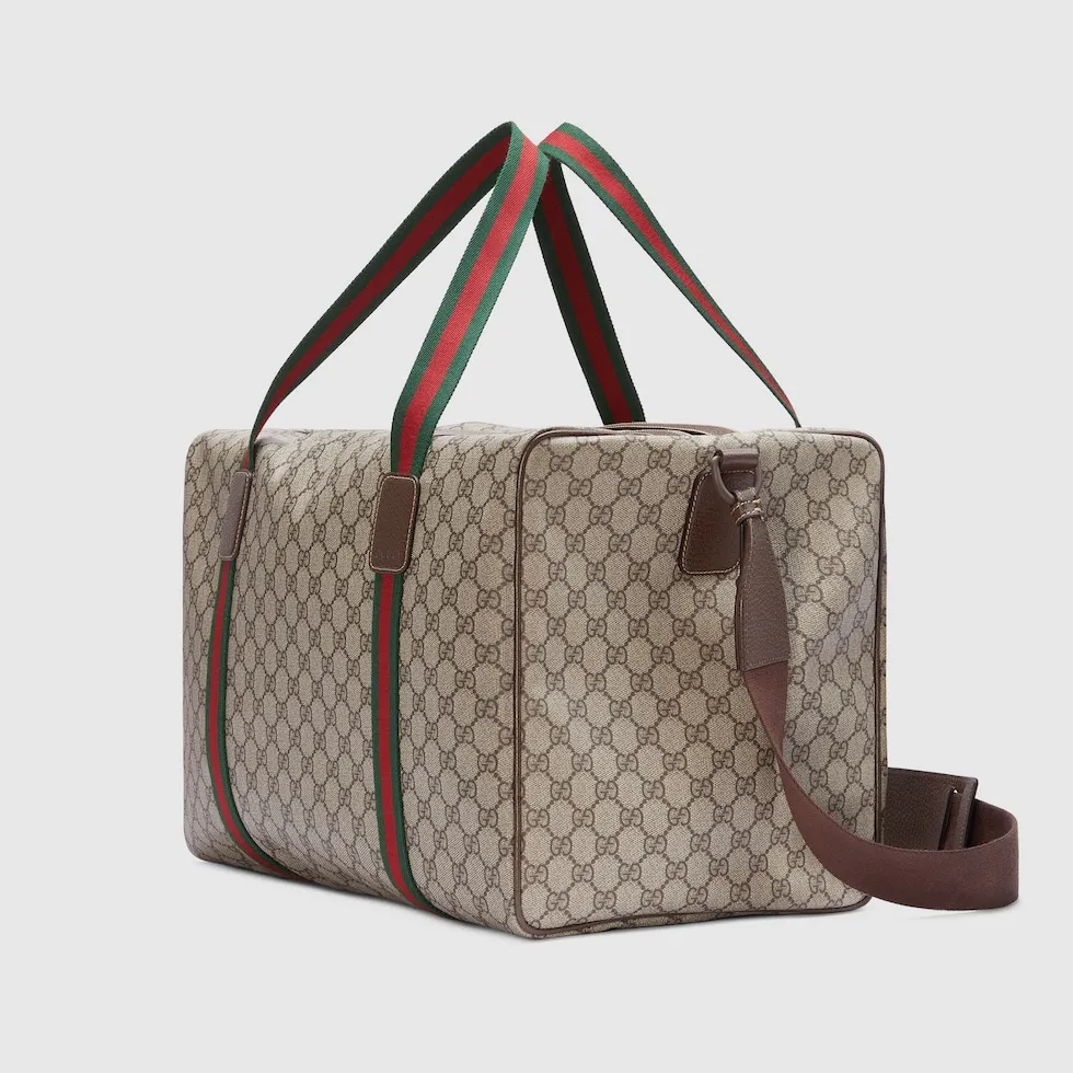 Gucci Medium duffle bag with Web 758664 - 图片 3