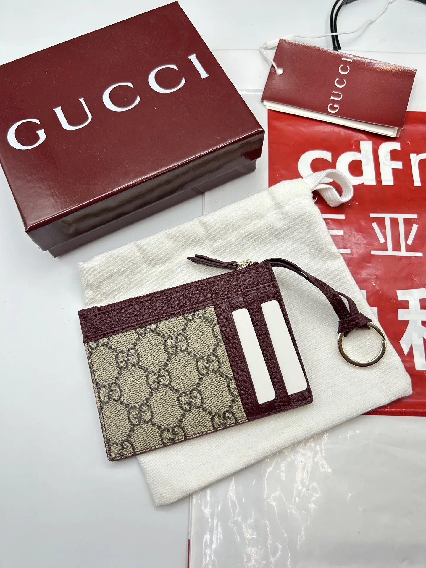 Gucci GG Marmont zip key pouch 837966 - 图片 3