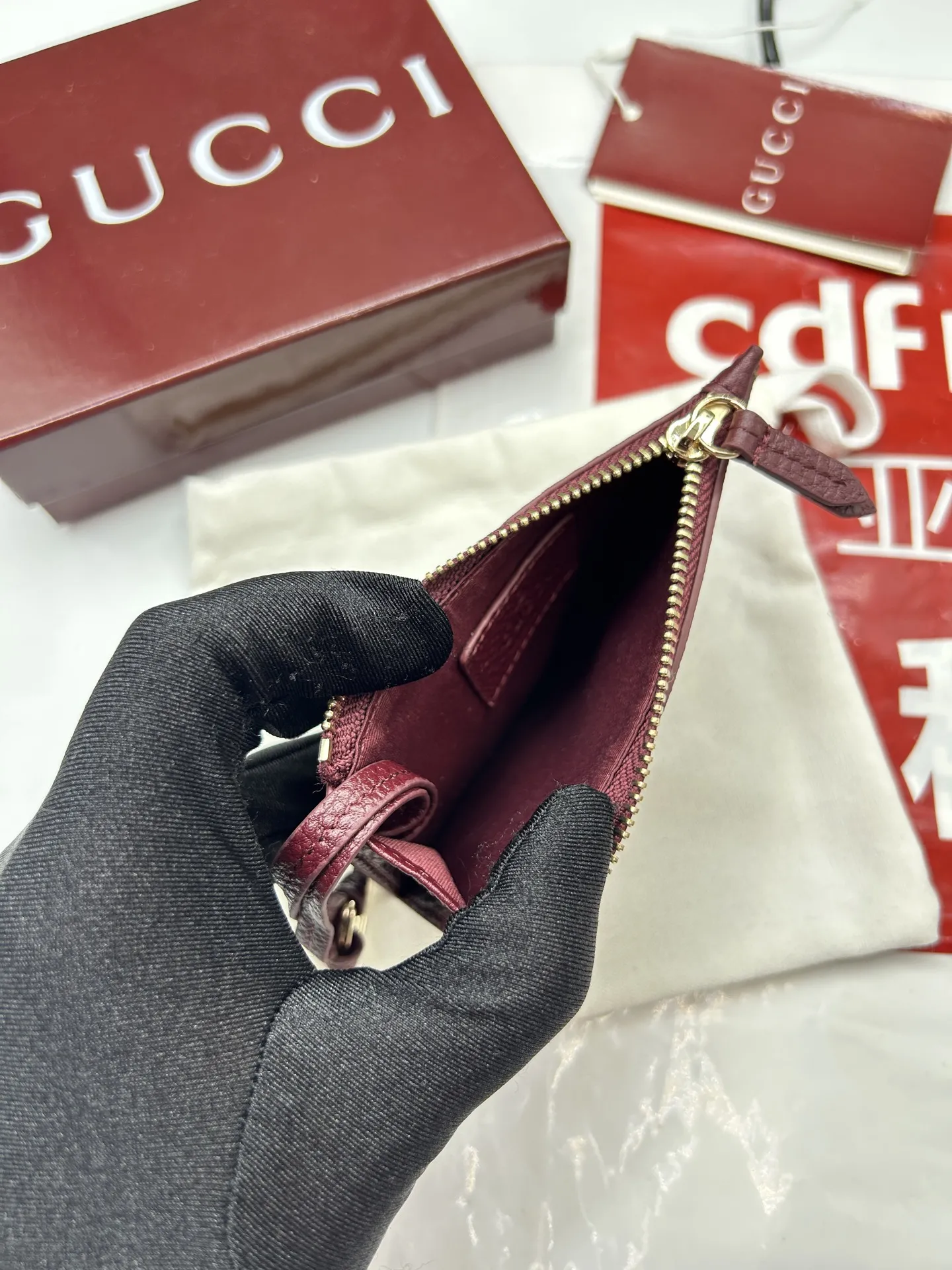 Gucci GG Marmont zip key pouch 837966 - 图片 8