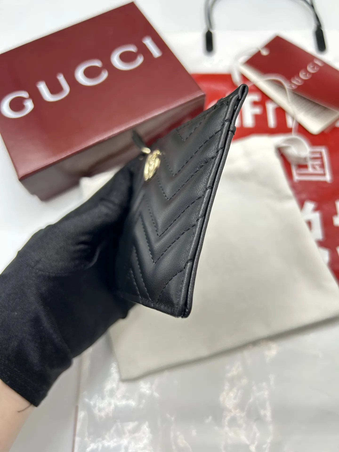 Gucci GG Marmont zip key pouch 837747 - Image 8