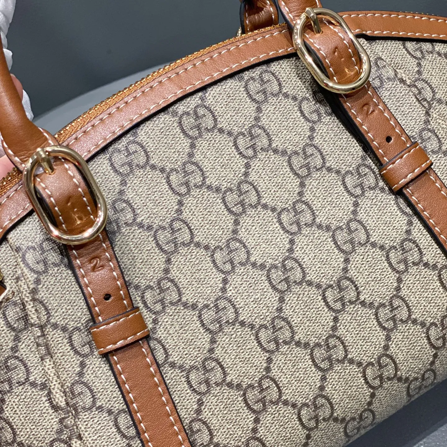 Gucci GG Emblem small top handle bag ?839005 - 图片 7