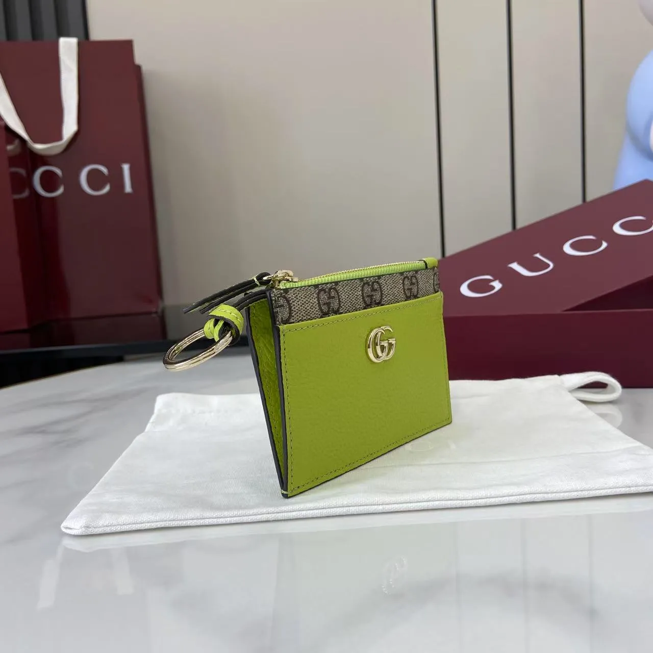 Gucci GG Marmont zip key pouch 837966 - Image 3