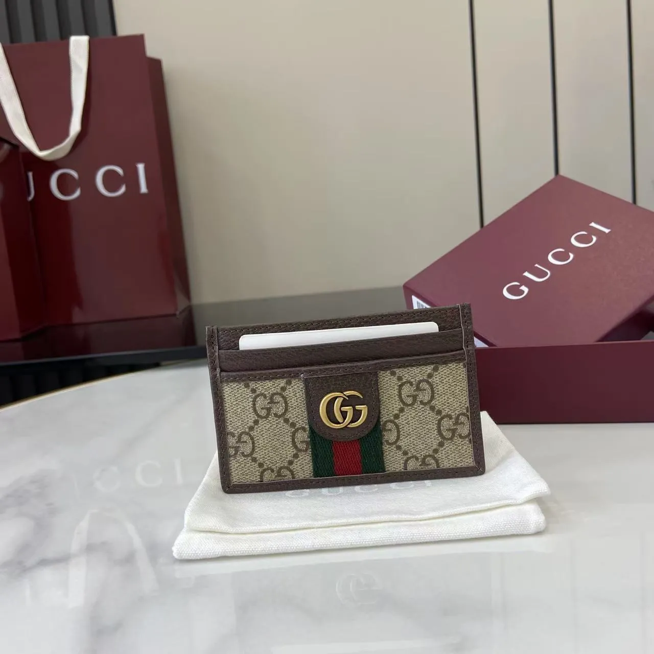 Alternative view of Gucci Ophidia card case 834795