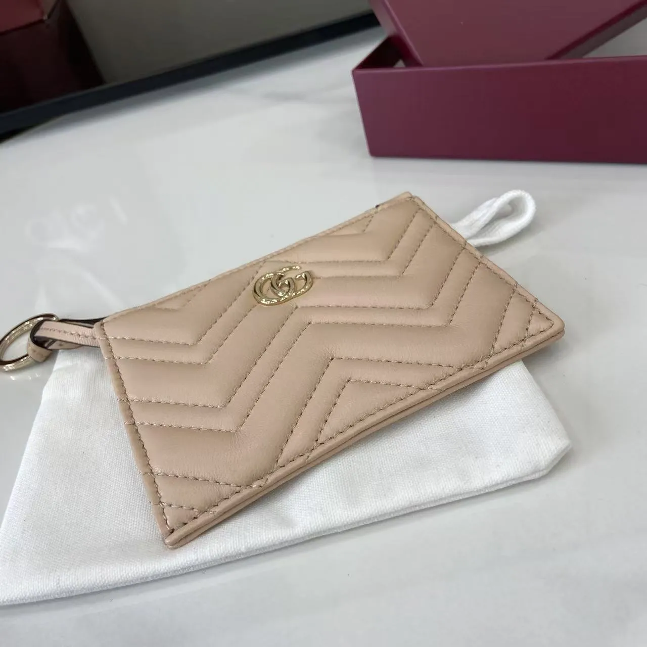 Gucci GG Marmont zip key pouch 837747 - Image 5