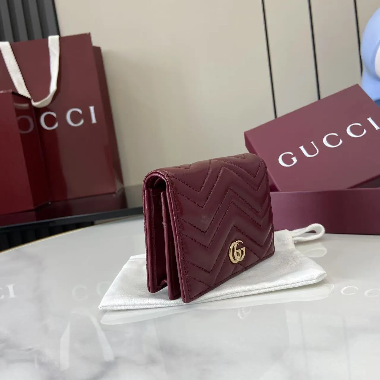 Gucci GG Marmont small wallet 466492 - Image 3