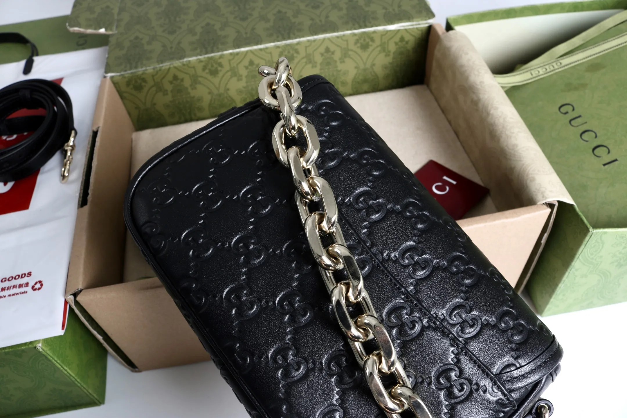 Gucci GG Emblem small shoulder bag 847448 - 图片 6