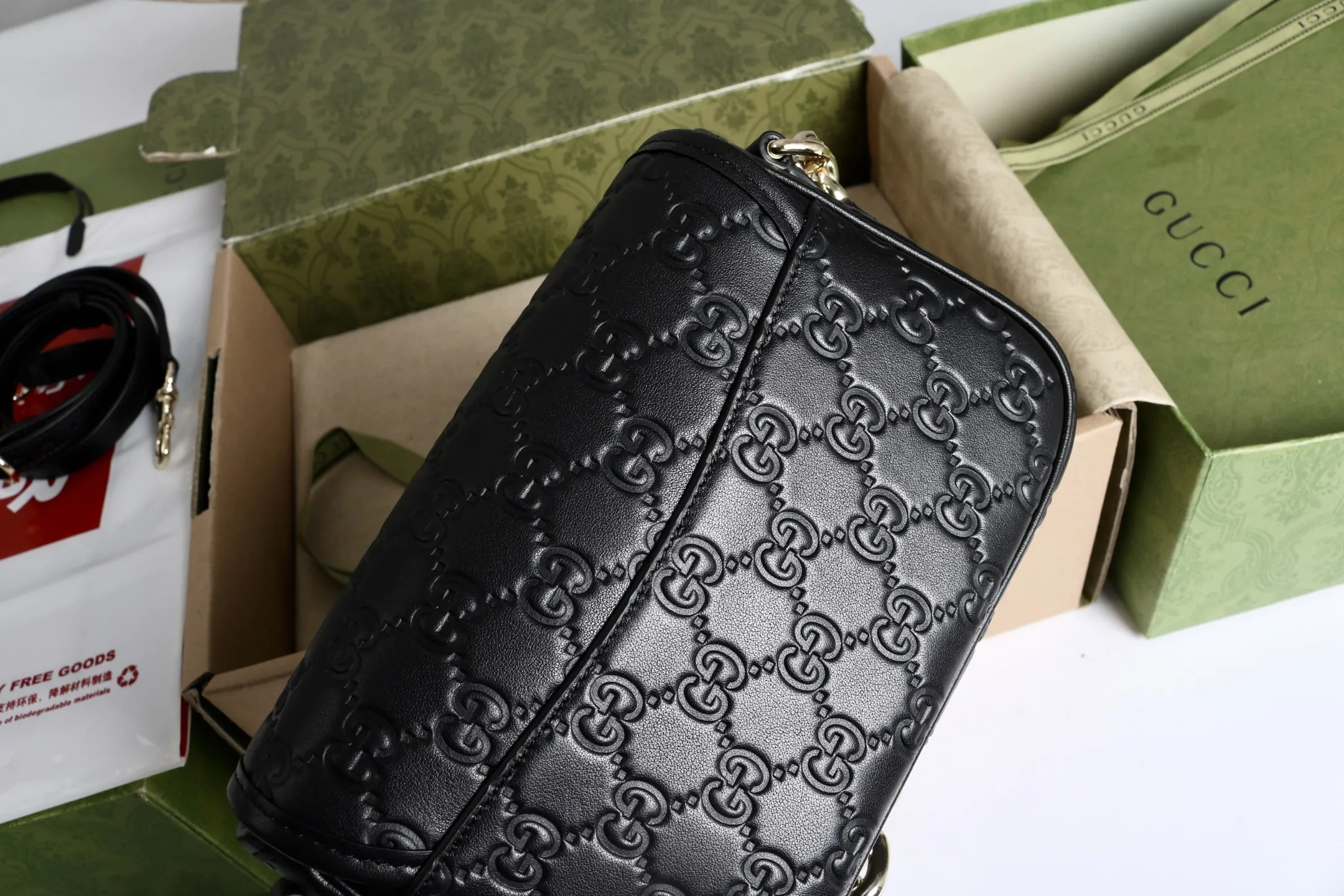 Gucci GG Emblem small shoulder bag 847448 - 图片 8