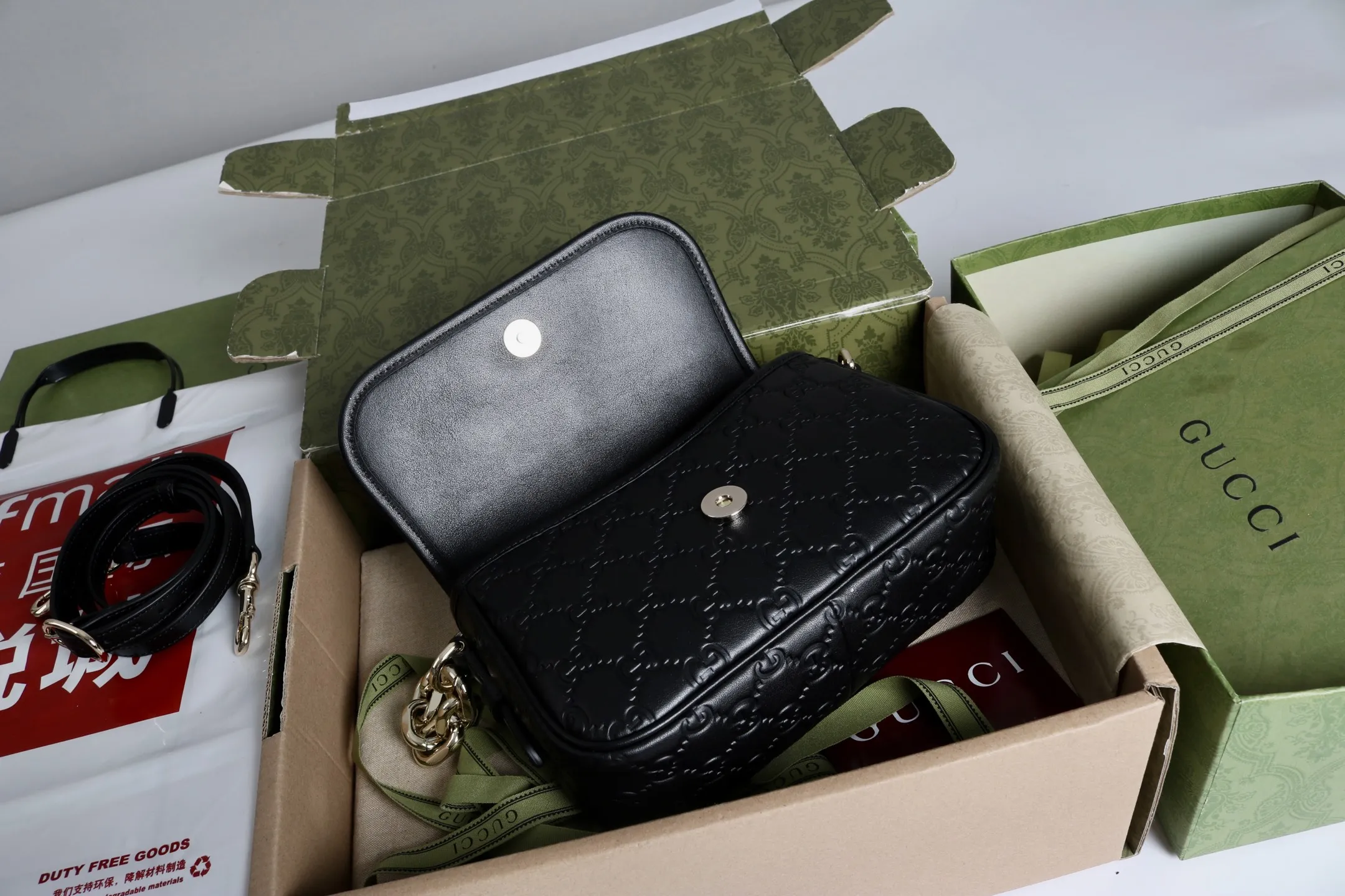 Gucci GG Emblem small shoulder bag 847448 - 图片 16