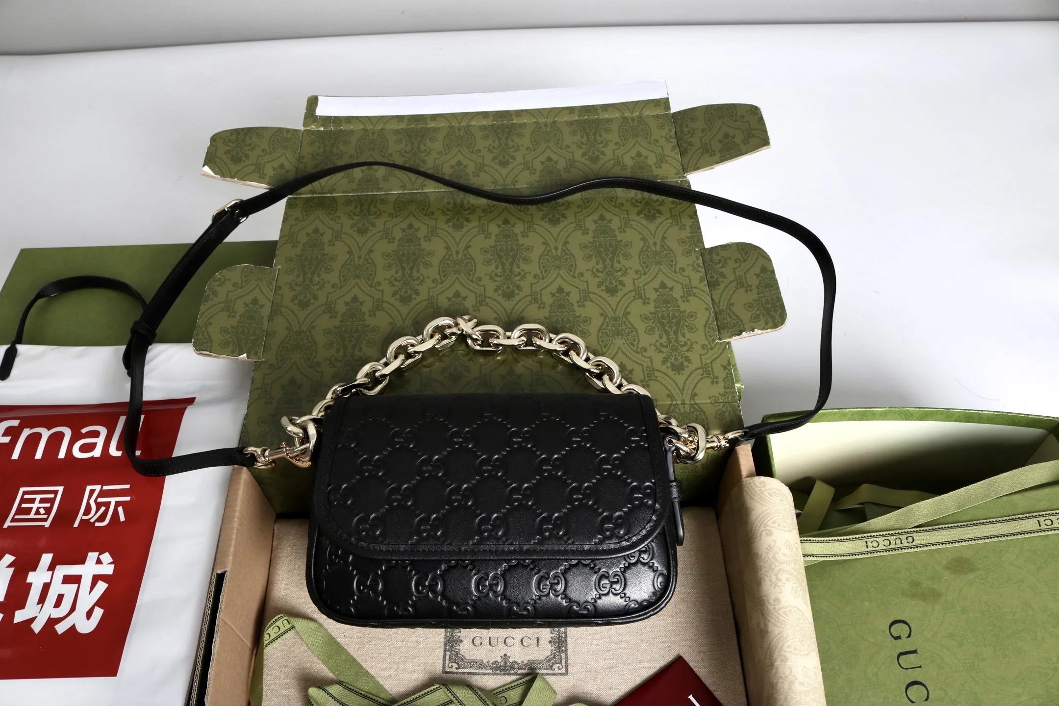 Gucci GG Emblem small shoulder bag 847448 - 图片 20